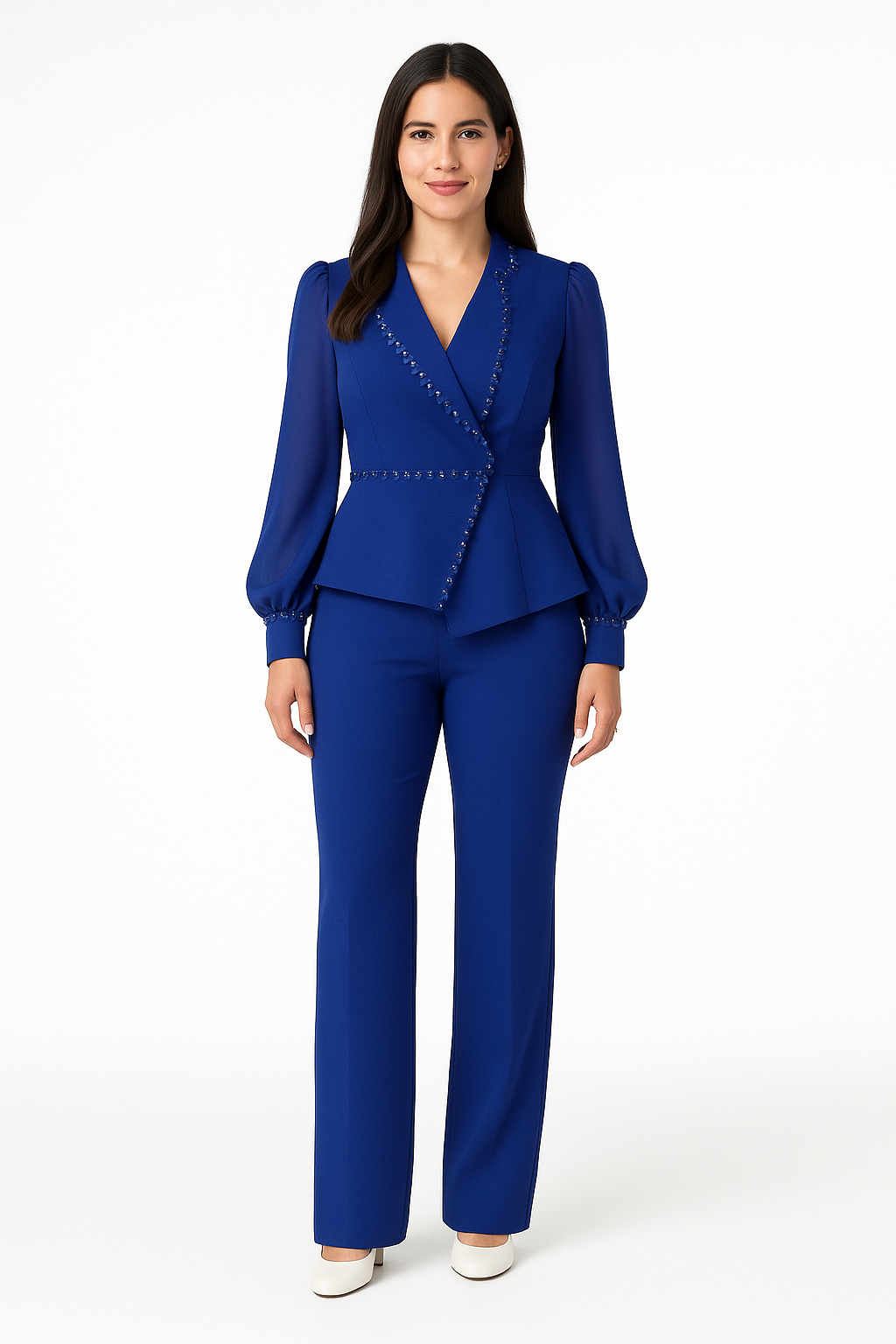 Chic Tailored Blazer & Trousers Set - Morgan Mode