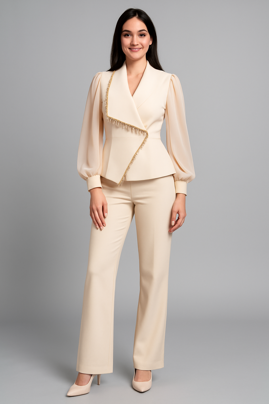 Chic Tailored Blazer & Trousers Set - Morgan Mode
