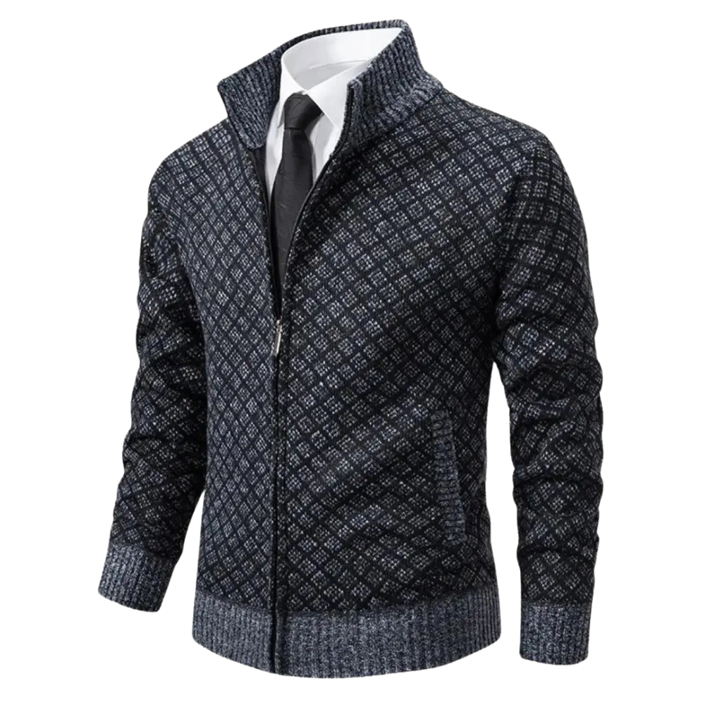 Men’s Full-Zip Knit Cardigan Jacket
