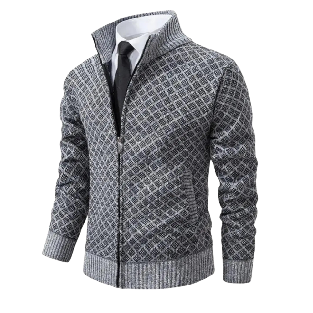 Men’s Full-Zip Knit Cardigan Jacket